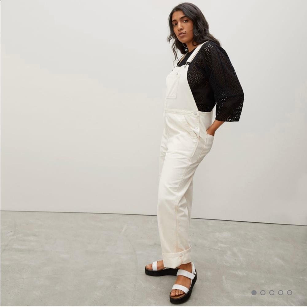 Everlane canvas overalls